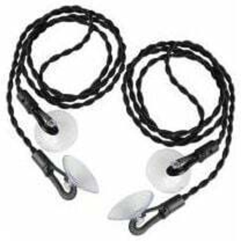 Corde à Linge Voyage, 2 Pièce Corde à Linge Etendoir à Ventouse Rétractable Portable pour Intérieur ou Extérieur, Voyage, Camping Randonnée, Noir