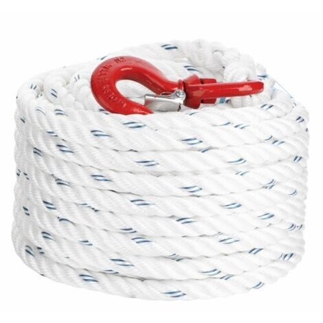 Corde à poulie polypropylène diamètre 20 mm longueur 20 m - CORDERIE MESNARD SAS