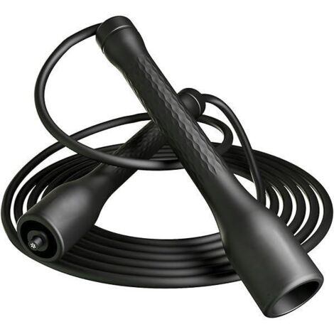 Corde à Sauter - 5 mm - PVC avec Âme en Coton - Poignées Antidérapantes en PP - Réglable jusqu'à 3 m - Pour Débutants et Sportifs Confirmés