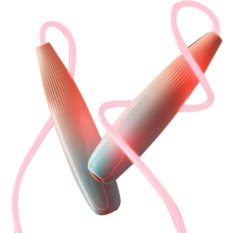 Corde à sauter lumineuse design élégant pour fitness adulte et enfant - Taille unique rose brillant