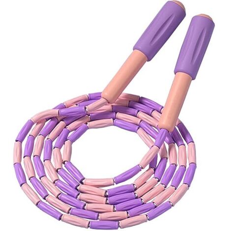 Corde à Sauter Perles - 2,6 M - Réglable - Antidérapante - Pour Enfants et Adultes - 1 Pièce