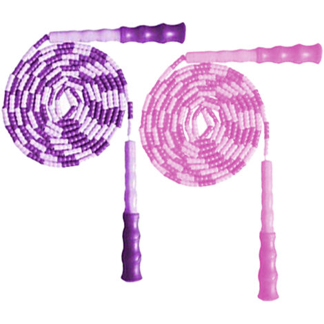 Corde à Sauter Perles - Nylon Haute Densité - Réglable en Longueur - Pour Enfants et Adultes - 1 Pièce