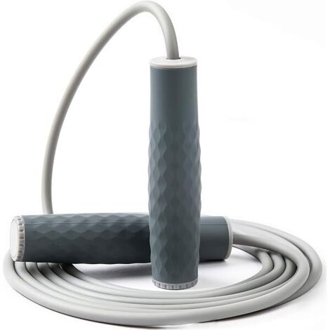 Corde à Sauter Poids - 450 g - Longueur Réglable - Poignées en Silicone Antidérapantes - Pour Entraînement Cardio, Boxe, Crossfit et Renforcement Musculaire - 1 Pièce