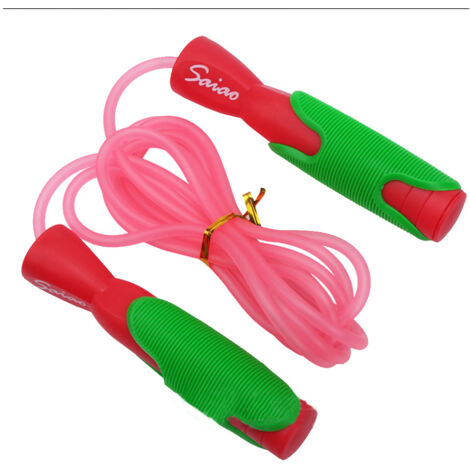 Corde à Sauter Sportive Réglable pour Fitness et Gym - Résistante et Durable (Rose)