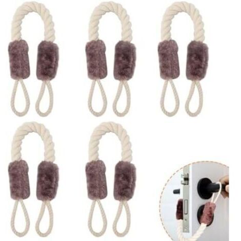 Corde anti-pizzicamento per porte, 5 pezzi, prevengono lesioni alle dita, corda multifunzionale in morbido cotone, 60 cm