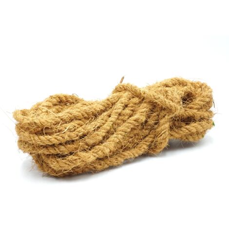 Corde BioCoco Ficelle de coco solide en fibres naturelles 6 mm 15 m