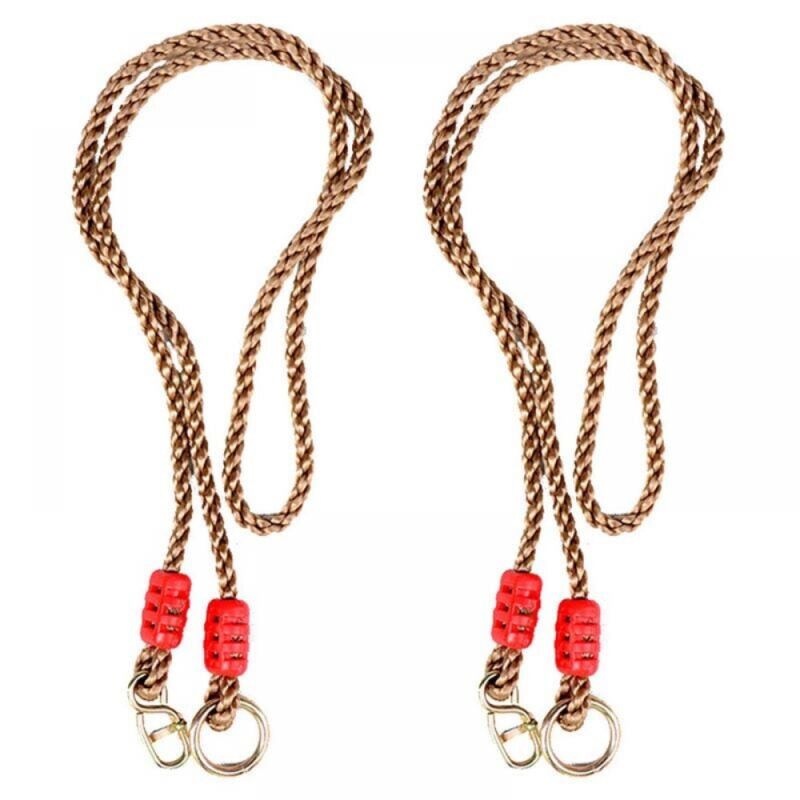 Corde de balançoire en nylon réglable, corde de mousqueton de balançoire en corde d'arbre pour enfants utilisée pour les balançoires, les hamacs, les