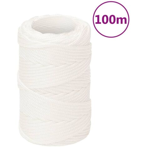 Corde de bateau  Cordage Blanc complet 2 mm 100 m Polypropylène 69337