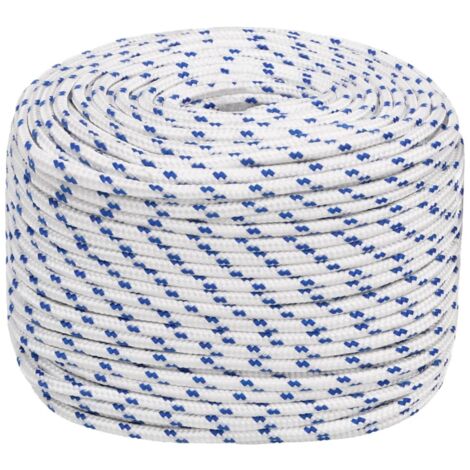Corde de bateau, Corde de Chanvre, pour la Décoration, le Bricolage, le Jardinage Blanc 10 mm 25 m Polypropylène OIB3548E