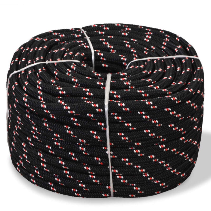 Corde de bateau Polypropylène 16 mm 50 m Noir 672449 design in