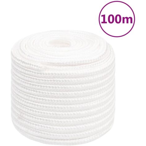 Corde de bateau，Cordage，Ligne de remorquage pour Kayak et Canoë Blanc complet 18 mm 100 m Polypropylène RIJMHX61615631