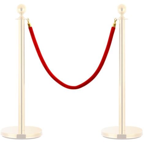 AVIMAC Corde de colonne Rouge et doré Velours
