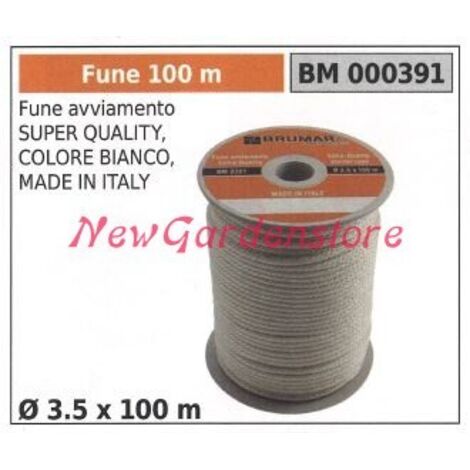 Corde de démarrage de super qualité couleur blanche Ø 3.5 x 100m 000391