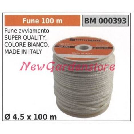 Corde de démarrage de super qualité couleur blanche Ø 4.5 x 100m 000393