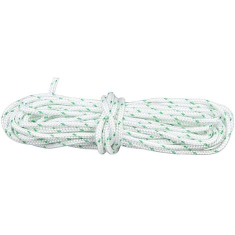 Corde de démarrage en Nylon de 3.5MM, cordon de traction de démarreur de trononneuse de jardin résistant à l'usure pour tondeuse à gazon artisanale, 10m / 32,8 pieds