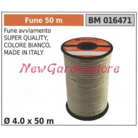 Corde de démarrage super qualité blanche Ø 4.0 x 50m 016471