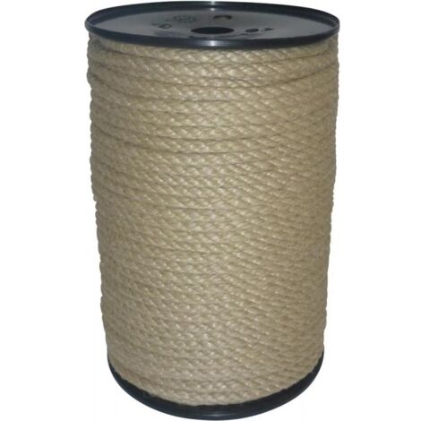 Corde de fibres multibrins 6mm 100m en polypropylène