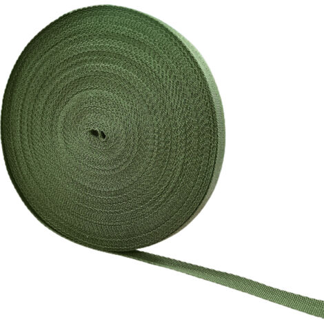 Corde de Jardinage Serre-Tout Ultra-Souple 28m X 1.7cm Noir Vert en Nylon pour Arbres & Fixations de Charges (Lot Unique)