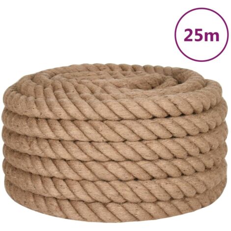 Corde de jute 25 m de long 40 mm d'épaisseur CFW86787
