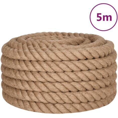 Corde de jute 5 m de long 40 mm d'épaisseur CFW24827