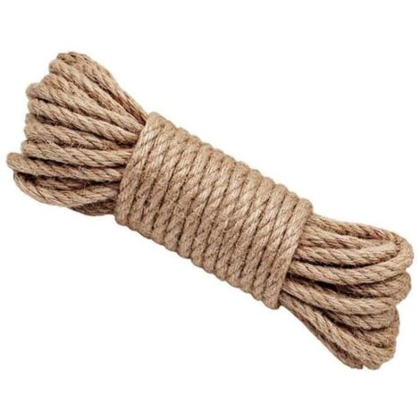 Corde de jute - Artisanale - 6 mm - 30 m - Résistante - Multi-usage - Écologique