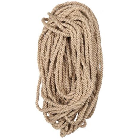 Corde de jute naturelle 12 mm x 10 m, idéale pour le jardinage, le bricolage et les griffoirs manuels pour chats