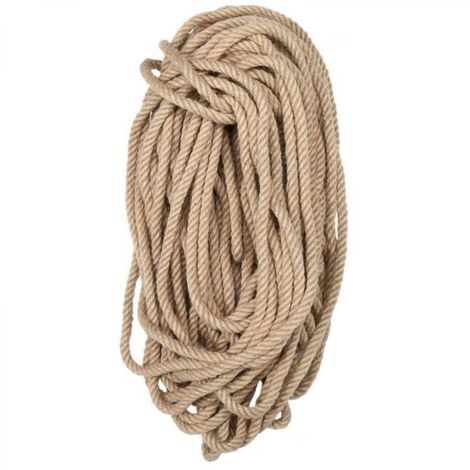Corde de jute naturelle 12 mm x 10 m, idéale pour le jardinage, le bricolage et les griffoirs manuels pour chats