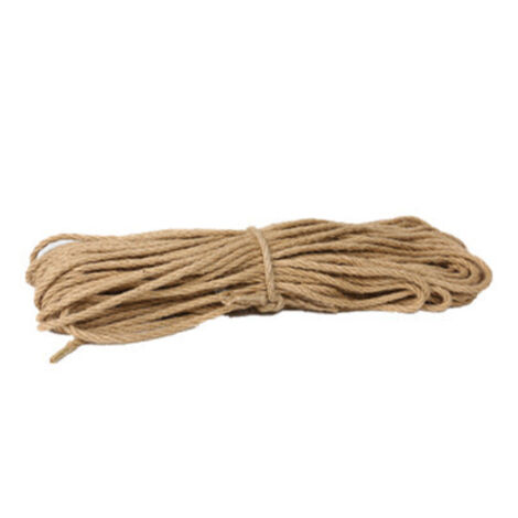 Corde de jute naturelle 14 mm x 10 m, idéale pour le jardinage, le bricolage et les griffoirs manuels pour chats