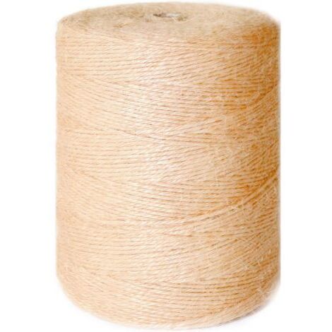 Corde de jute naturelle 1.5 mm x 200 m, idéale pour le jardinage, le bricolage et les griffoirs manuels pour chats