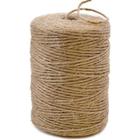 Corde de jute naturelle 3 mm x 200 m, idéale pour le jardinage, le bricolage et les griffoirs manuels pour chats