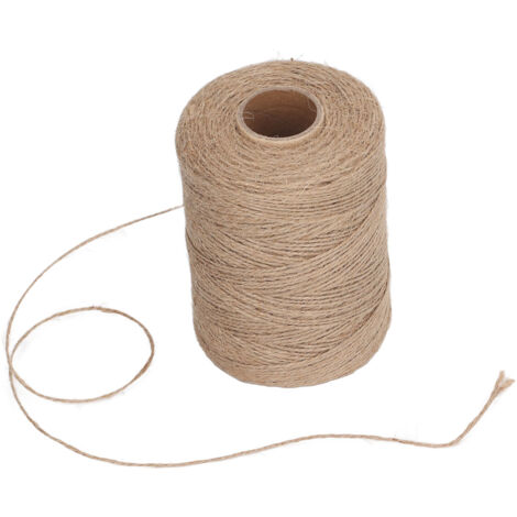 Corde de Jute Résistante 2mm pour Jardinage, DIY, Arts et Loisirs Créatifs - 300 mètres