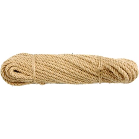 Corde de jute tressée 10 mm 10 m