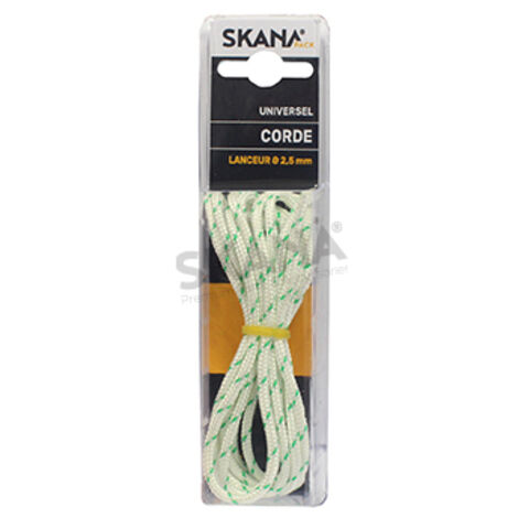 Corde De Lanceur Prédécoupée ø: 2,5 Mm Pour Tronçonneuses, Débroussailleuses, Taille-haies Petits Modèles. Longueur 1,80 M.