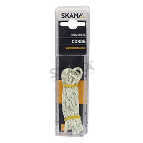 Corde De Lanceur Prédécoupée ø: 3 Mm Pour Tronçonneuses, Débroussailleuses, Taille-haies Petits Modèles. Longueur 2,20 M.