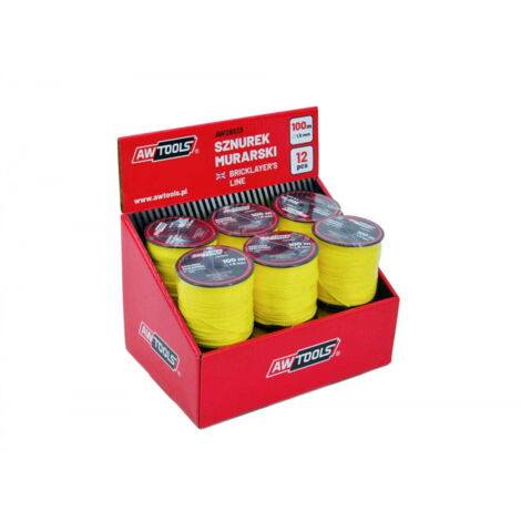 Corde de maçonnerie AWTOOLS 100 m / 1,5 mm 12 pièces.