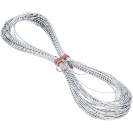 Corde de mesure de puits de 50m de profondeur, échelles claires, mesure de fil d'acier Portable sans rétrécissement pour la Construction