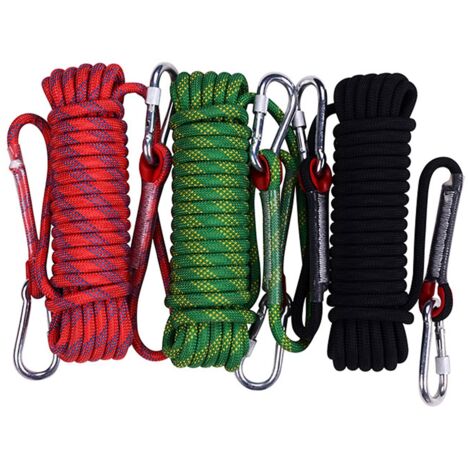 Corde de parachute en polyester haute résistance, 10 mètres, diamètre 13 mm, pour escalade et camping.