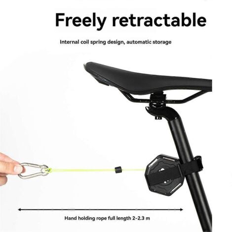 Corde de remorquage portable pour vélo, corde de traction pour vélo ---