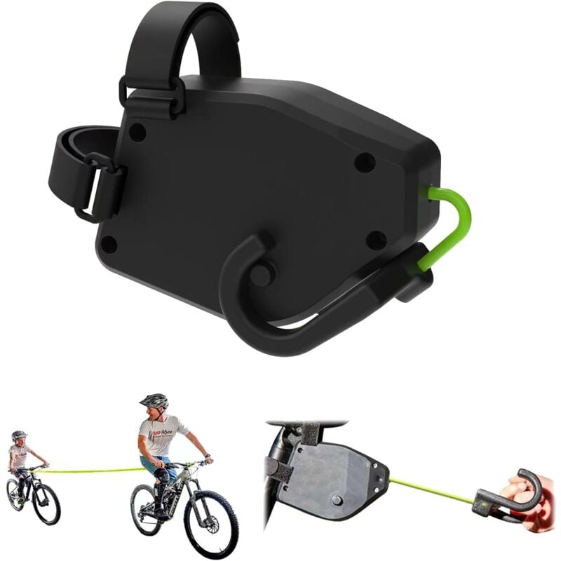 Corde de remorquage pour vélo pour enfants, VTT d'extérieur avec corde de remorquage élastique, 2,5 mètres