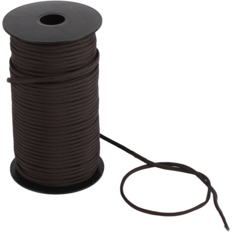 Corde de survie parachute 100m pour randonnée et secours en montagne (Brun foncé)