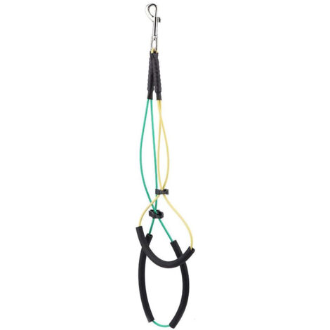 Corde de suspension pour table de toilettage pour animaux, corde de sécurité, câble en acier à double sangle, sangle de hanche réglable, petite taille