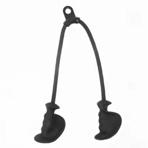 Corde de traction ergonomique pour triceps, corde à triceps LAT - Accessoires de machine à tracter, poignée en caoutchouc antidérapant pour exercices de triceps, entraînement musculaire - Équipement d