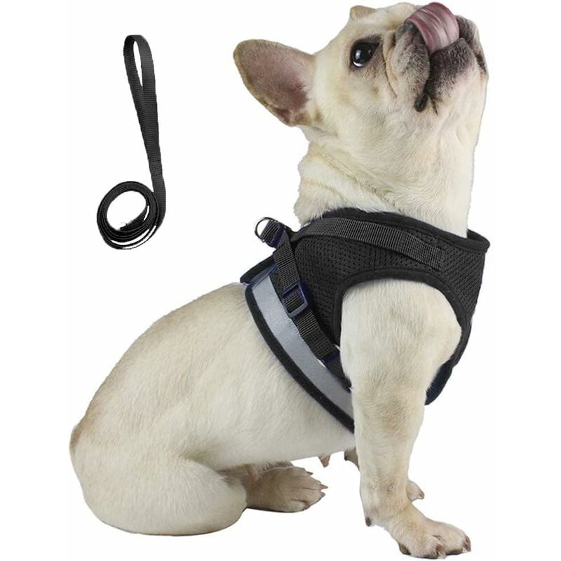 Corde de traction type gilet pour animaux de compagnie (noir xs) Fei Yu