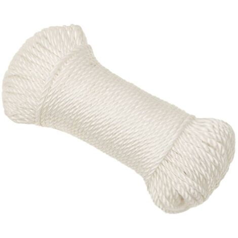 Corde de travail Blanc 8 mm 25 m polypropylène CFW52032