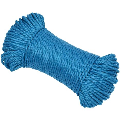 Corde de travail Bleu 8 mm 50 m Polypropylène CFW61889