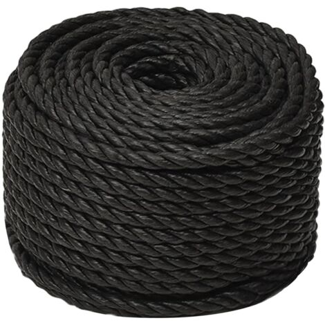 Corde de travail Noir 20 mm 100 m polypropylène CFW61269