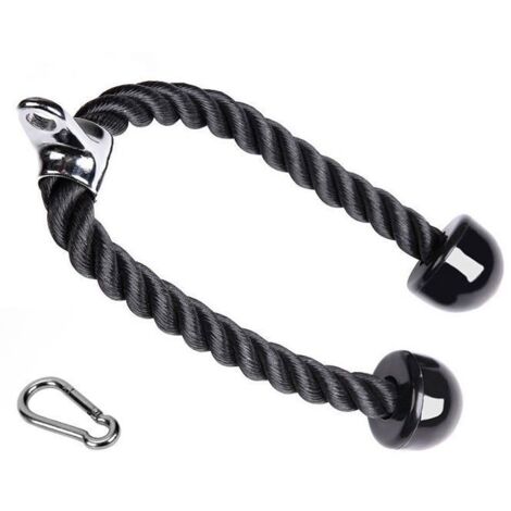 Corde d\'Entraînement des Triceps Élastique avec Pull-Up Poulie Accessoire de Musculation Résistance Amovible pour Biceps et Triceps
