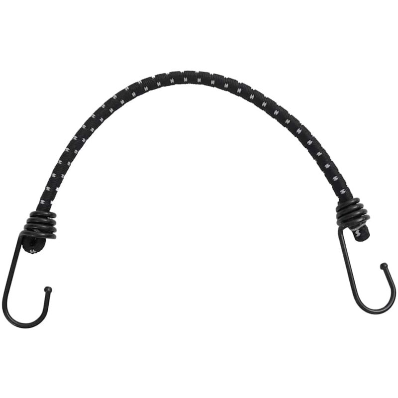 Vidaxl - Cordes élastiques avec bandes réfléchissantes et crochets 10pcs