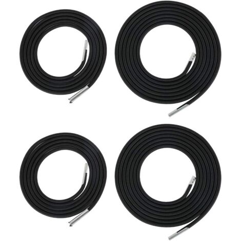 Corde Élastique de Remplacement pour Chaise Longue - Ø4,5 mm - 2,2 m et 1,4 m - Universelle pour Fauteuil Relax Textilène et Chaise Pliante - 4 Pièces