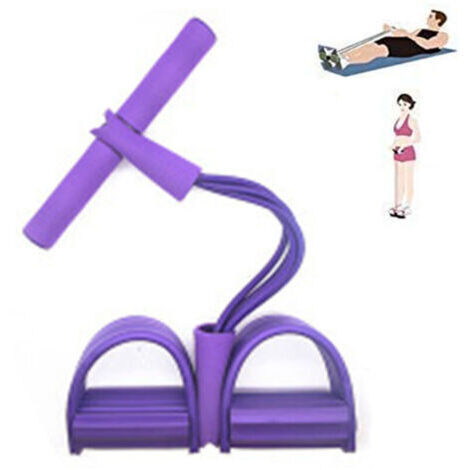 Corde élastique de traction pour étirements bras, jambes, taille et abdominaux